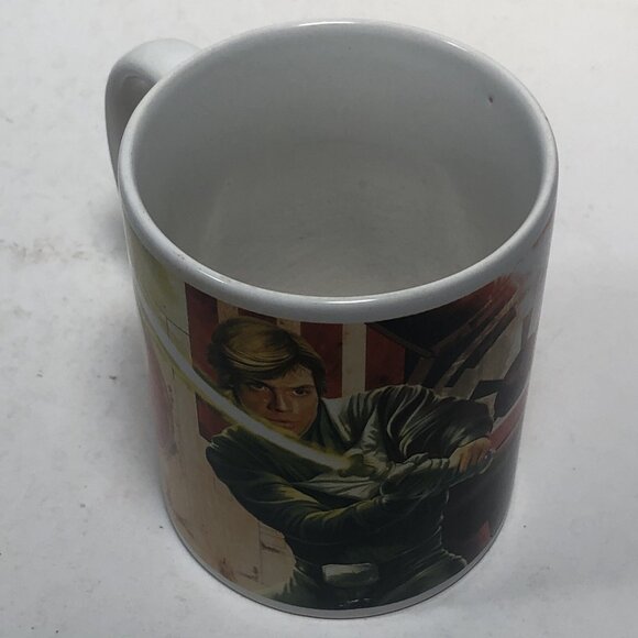 2011 Star Wars Mug Galerie Official Licensed Luke Skywalker Battles Darth Vader - Picture 5 of 10